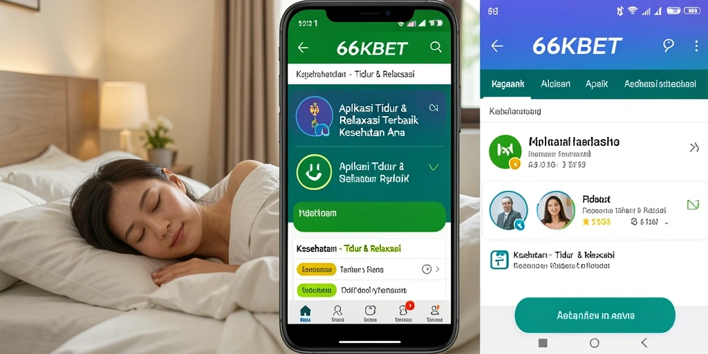 Antarmuka intuitif 66KBET dengan fitur Tidur & Relaksasi.