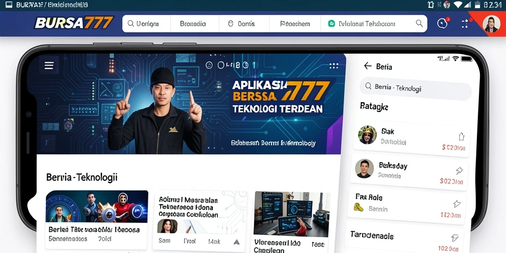 Tampilan antarmuka BURSA777 yang intuitif dan informatif.