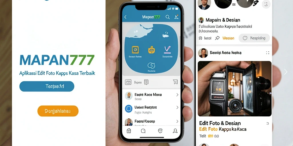 Tampilan antarmuka MAPAN777 dengan efek Edit Foto Kertas Kaca yang menarik.