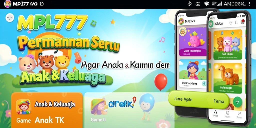 Antarmuka ceria dan interaktif dari MPL777 untuk anak-anak.